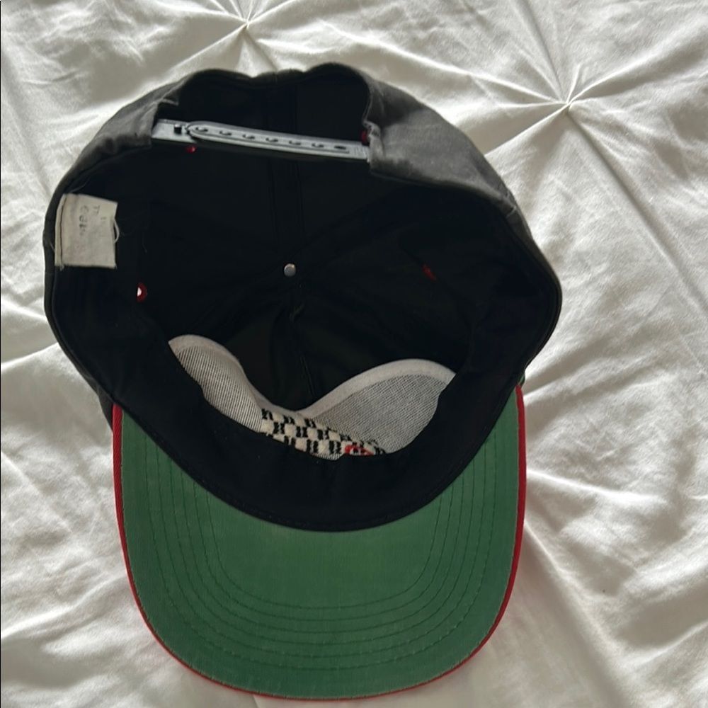 Vintage Cameo Shell Racing Checkered Snapback Trucker Hat One Size Fits All - Picture 3 of 7